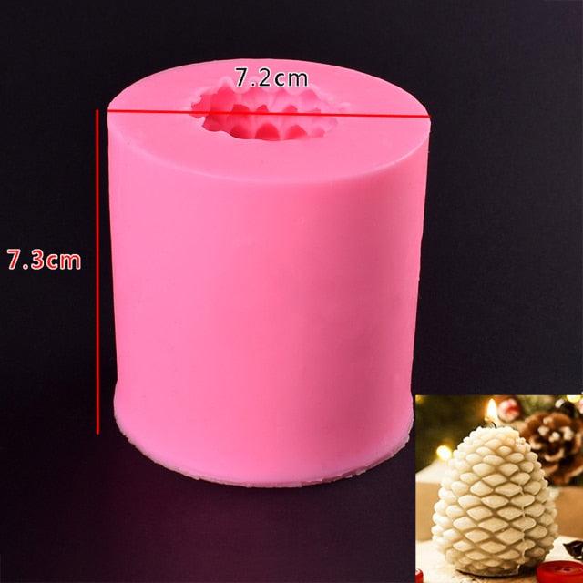 3D Christmas Tree Candle Mold DIY