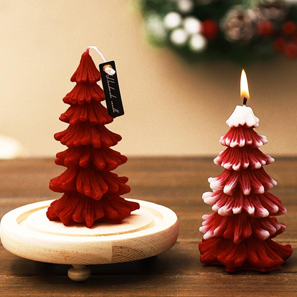 3D Christmas Tree Candle Mold DIY