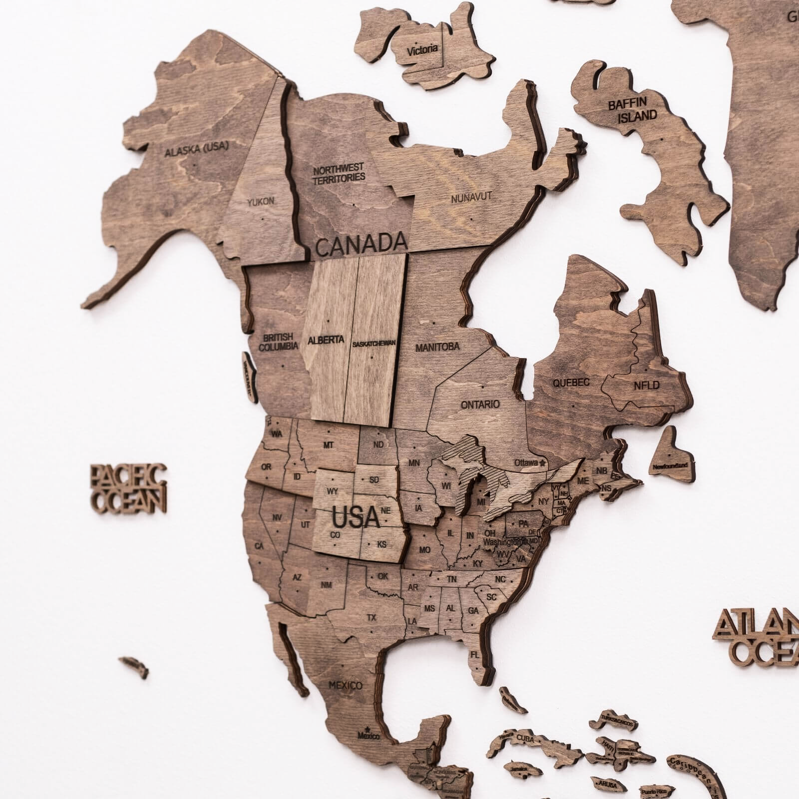 Bundle: Map and Flags Pins