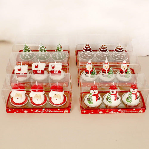 3pcs Christmas Children's Candle