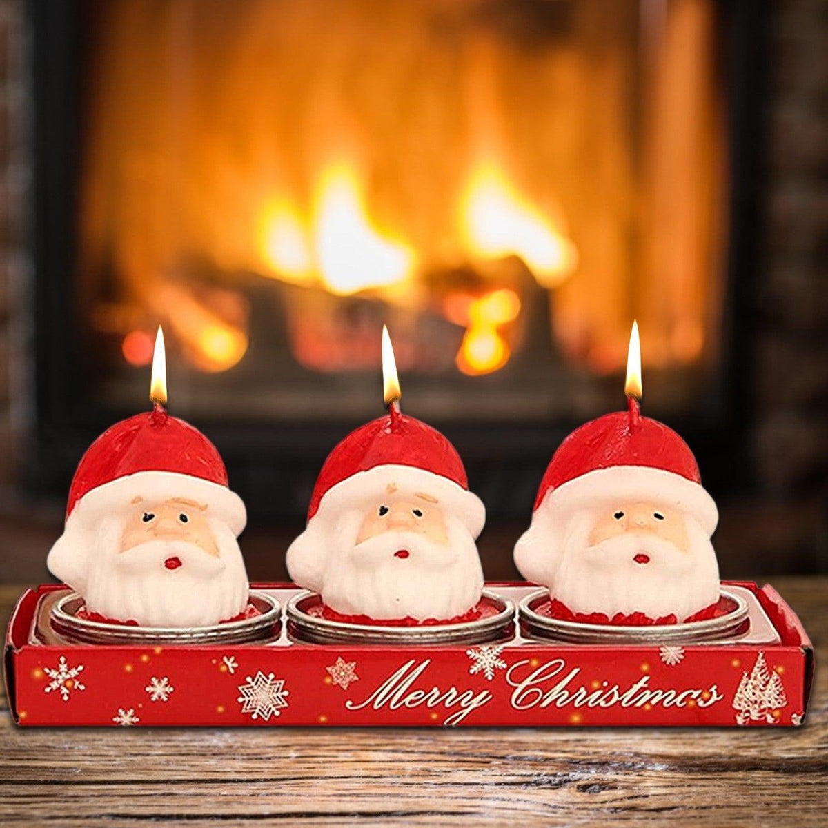 3pcs Christmas Children's Candle