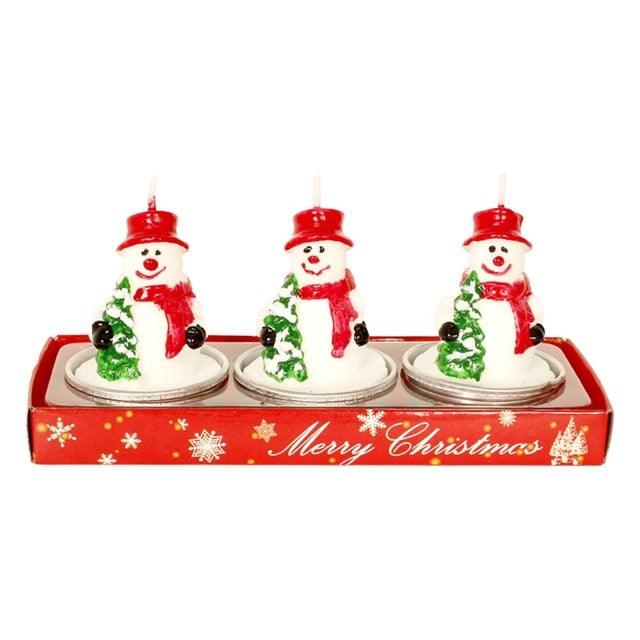 3pcs Christmas Children's Candle