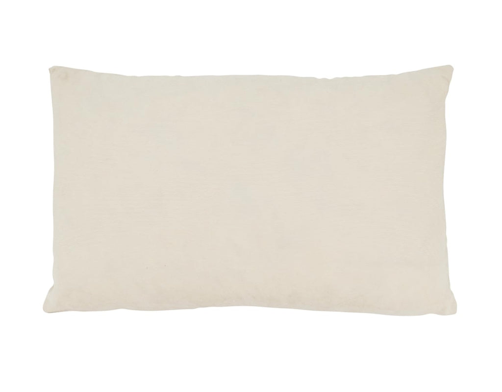 Fennco Styles Holly Berry Decorative Throw Pillow Cover 12" W x 20" L - Ivory Holiday Cushion Case for Christmas, Home, Couch, Living Room Décor, Special Occasion