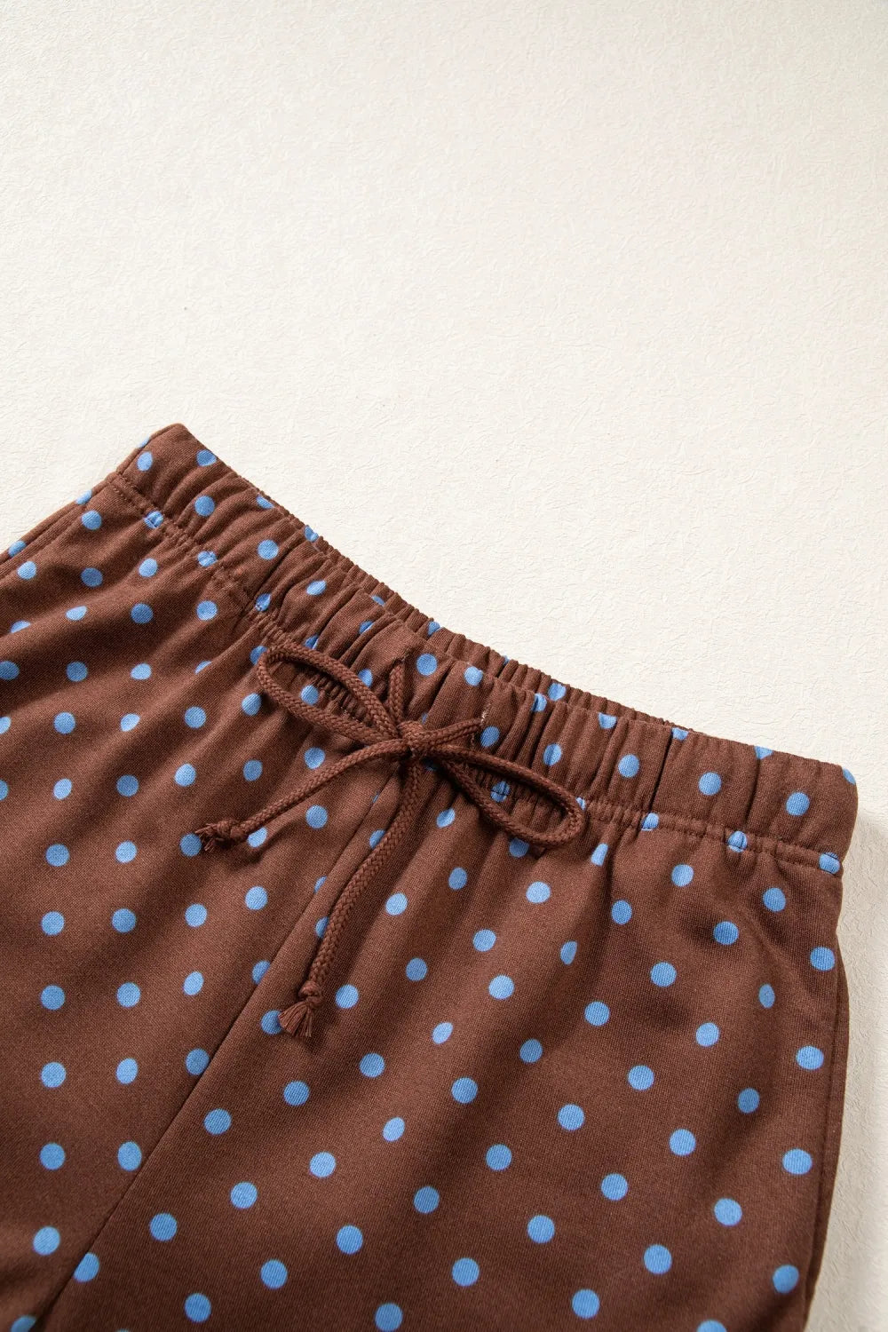 Polka Dot Long Sleeve Top & Wide Leg Pant Set
