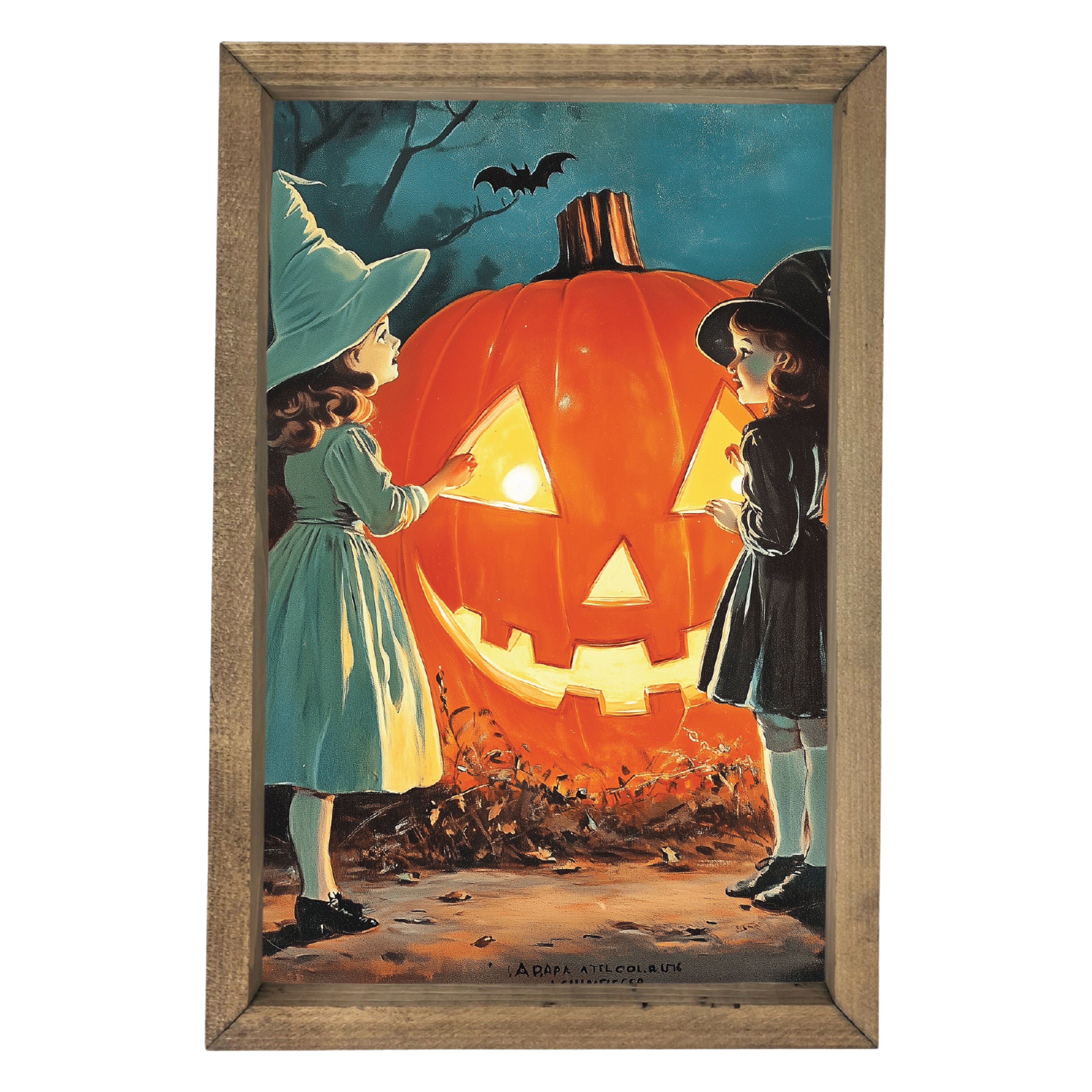 Giant Jack O Lantern Framed Art