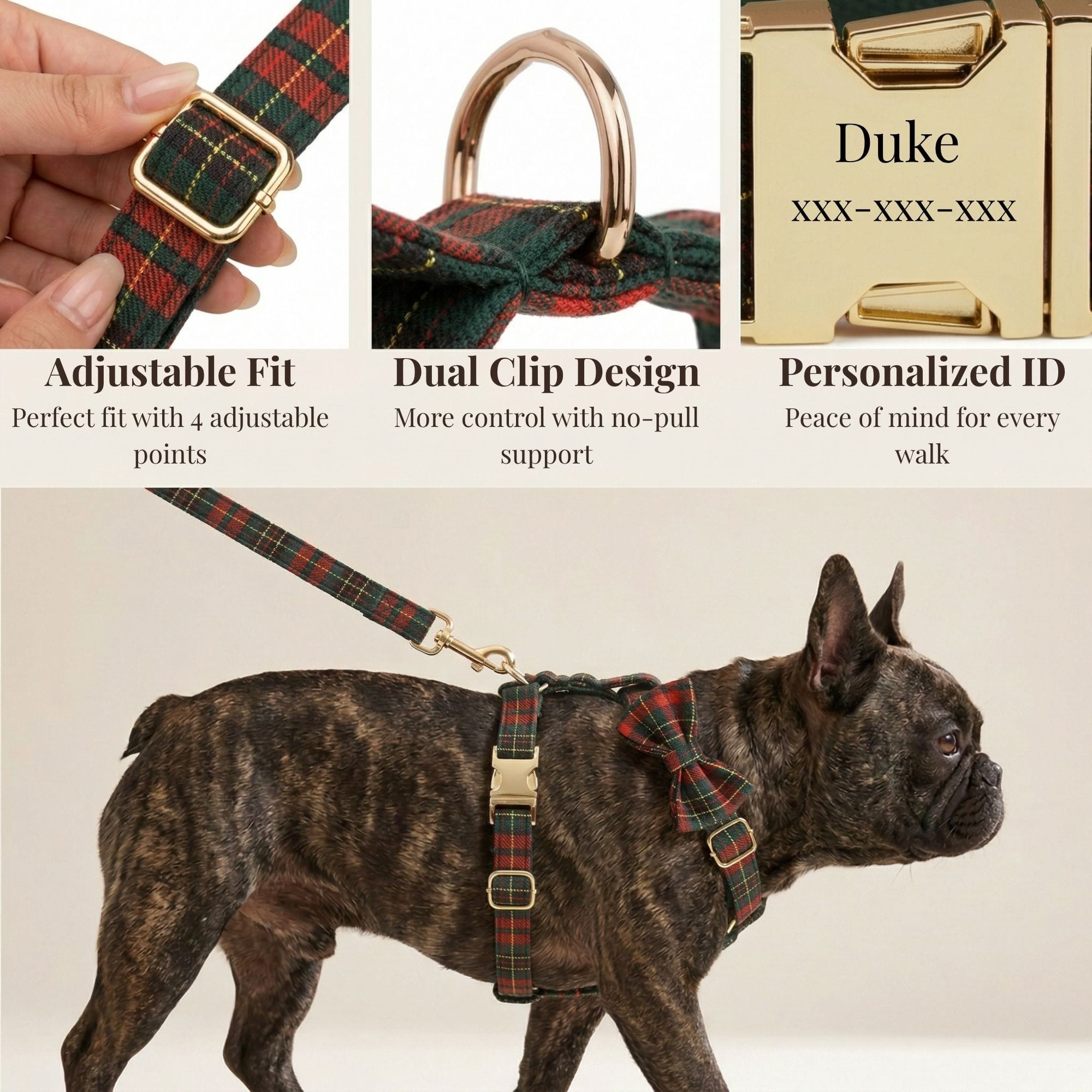 Red Tartan Christmas Set