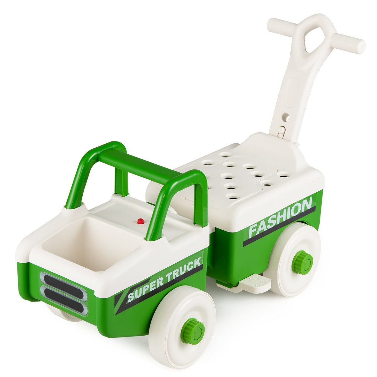 4-in-1 Ride On Push Car with Music and Storage