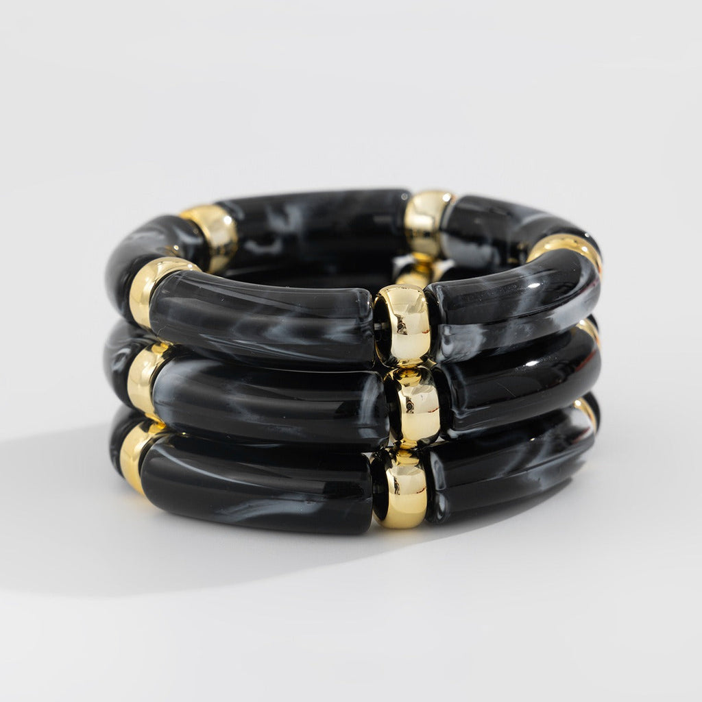 Light luxury ins style beaded bamboo bracelet