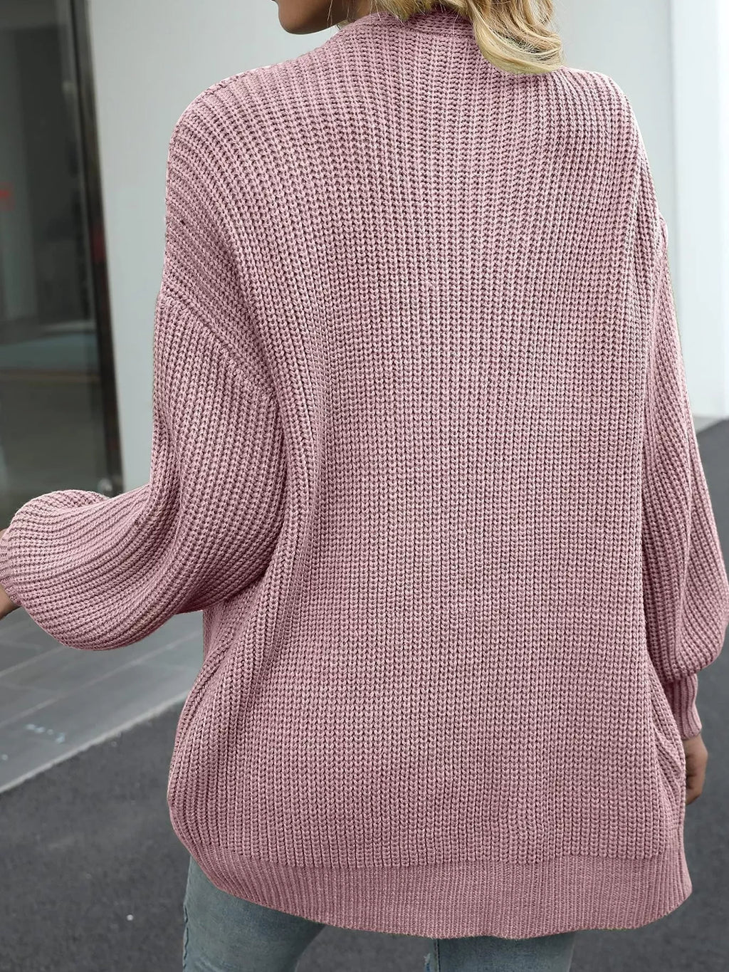 Chunky Knit Open Front Cardigan