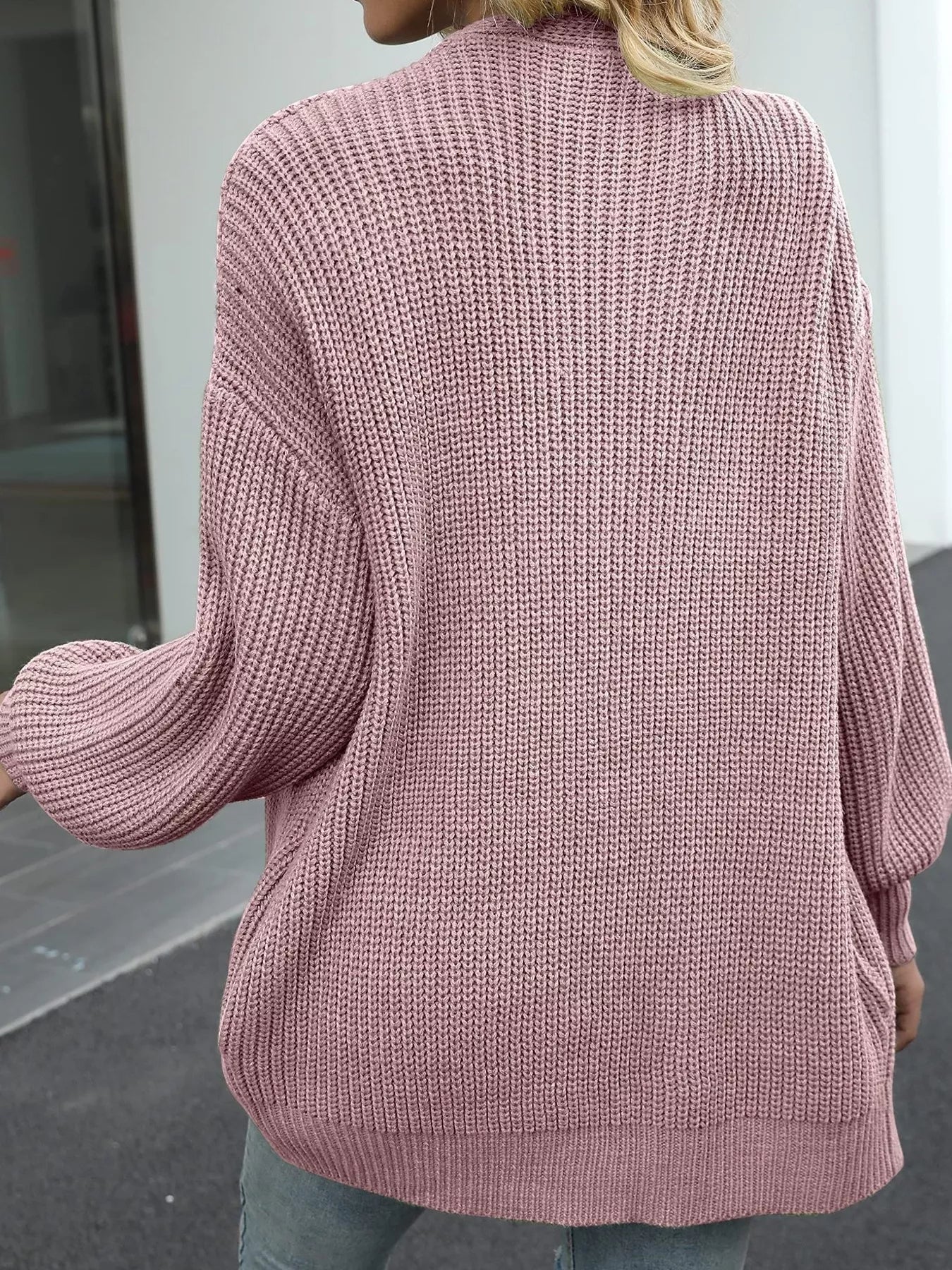 Chunky Knit Open Front Cardigan