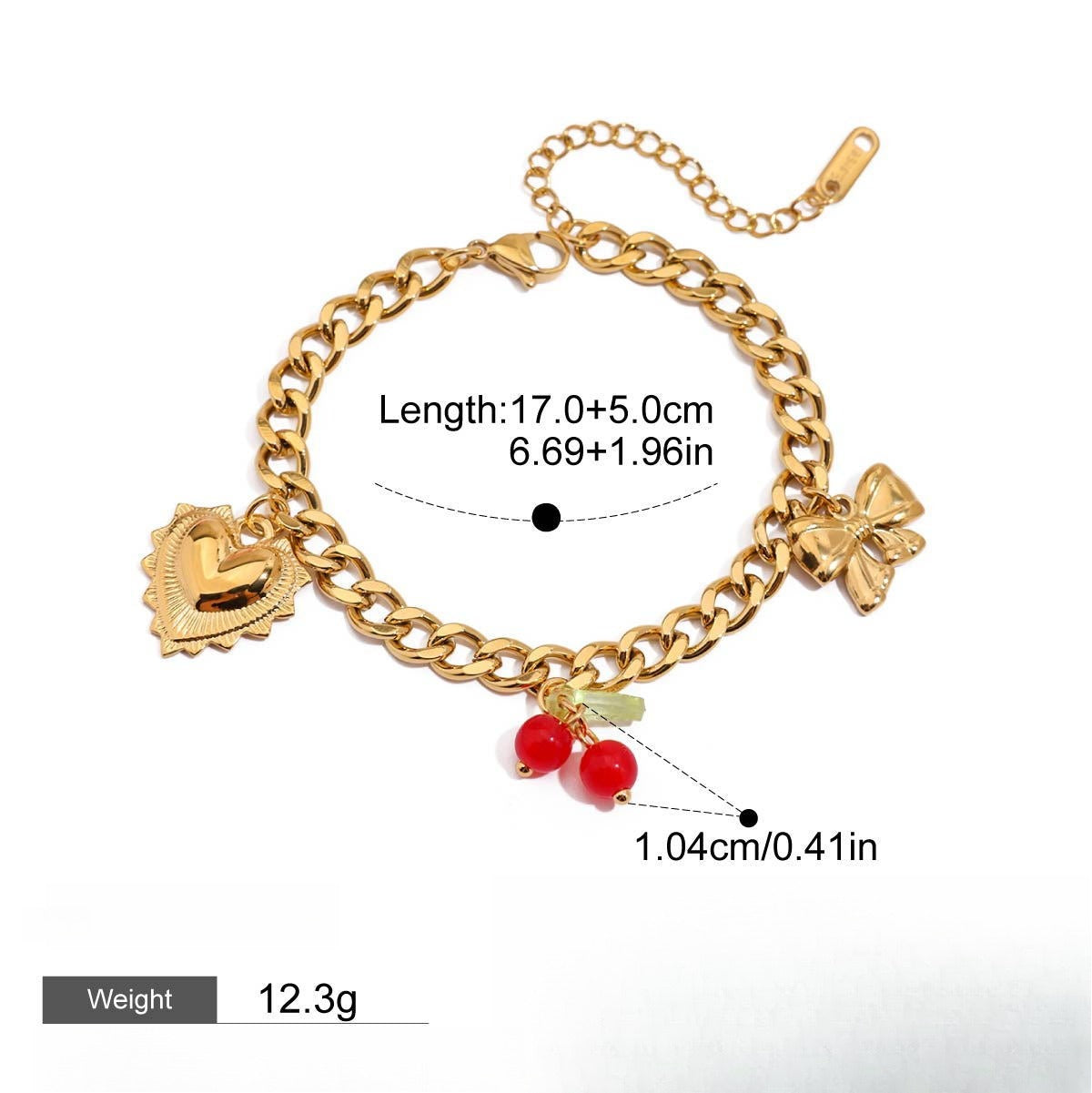 18k gold light luxury stacking pearl bracelet