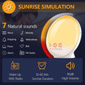Sound machine sunrise alarm clock