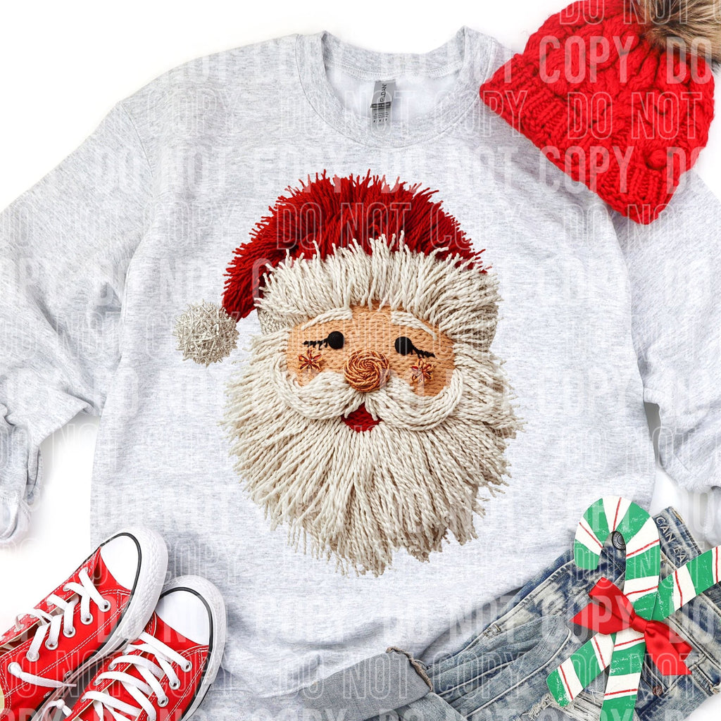 Rosie santa faux yawn tee or sweatshirt