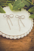 Adorable Crystal Bow Earrings