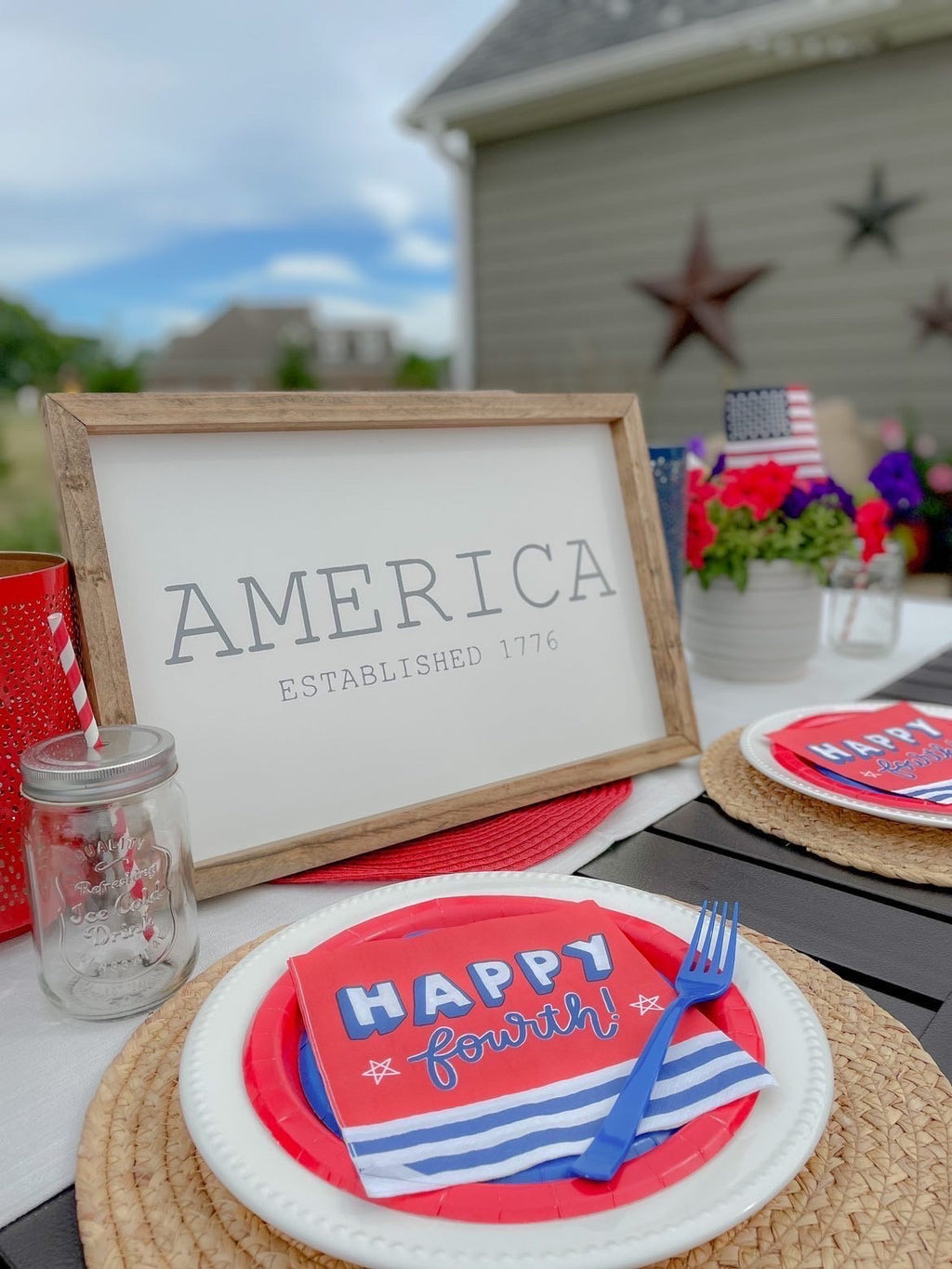 America Est. 1776-Classic Framed Saying