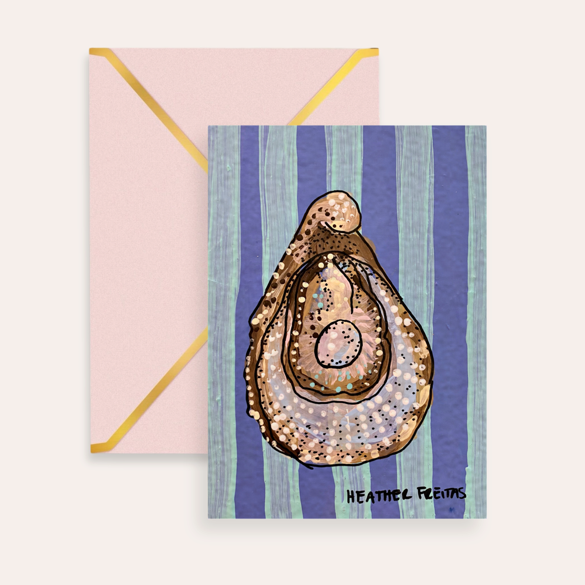 Oysters Fine Art Greeting Card
