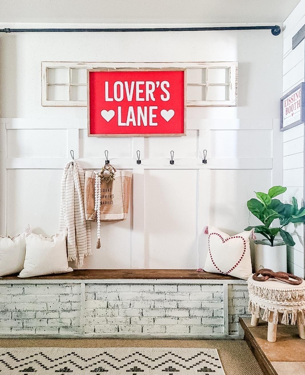 Lover's Lane <br>Framed Saying