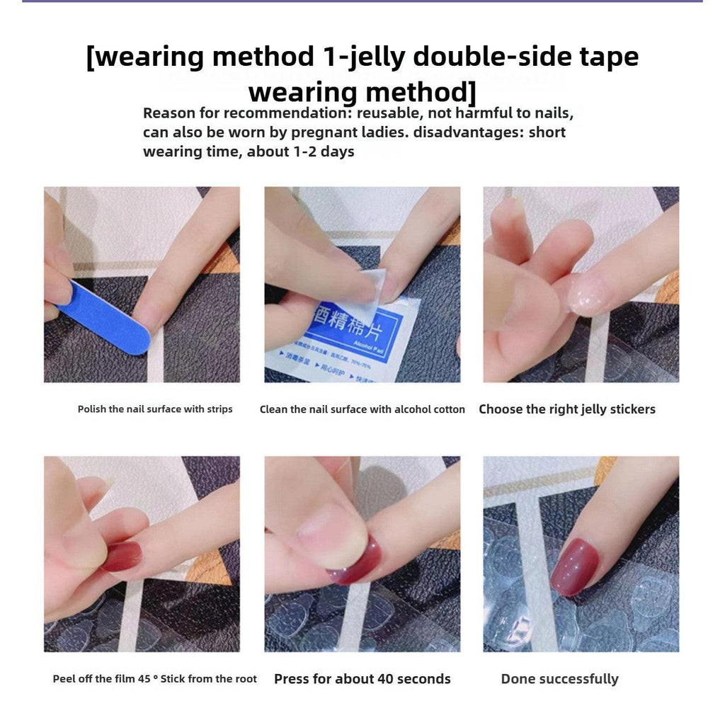 1043- Handmade press on nails fake nails removable Handmade Drawing Nails