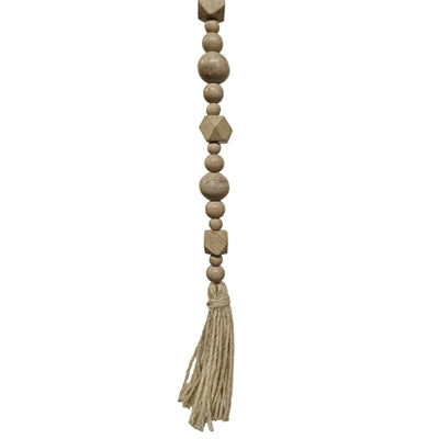 Boho Bead Garland-Taupe
