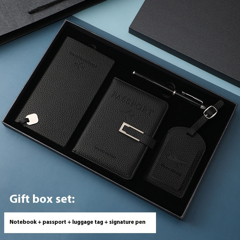 Multiple Card Slots Passport Jacket Leather Travel Agency Luggage Tag Notebook Suit