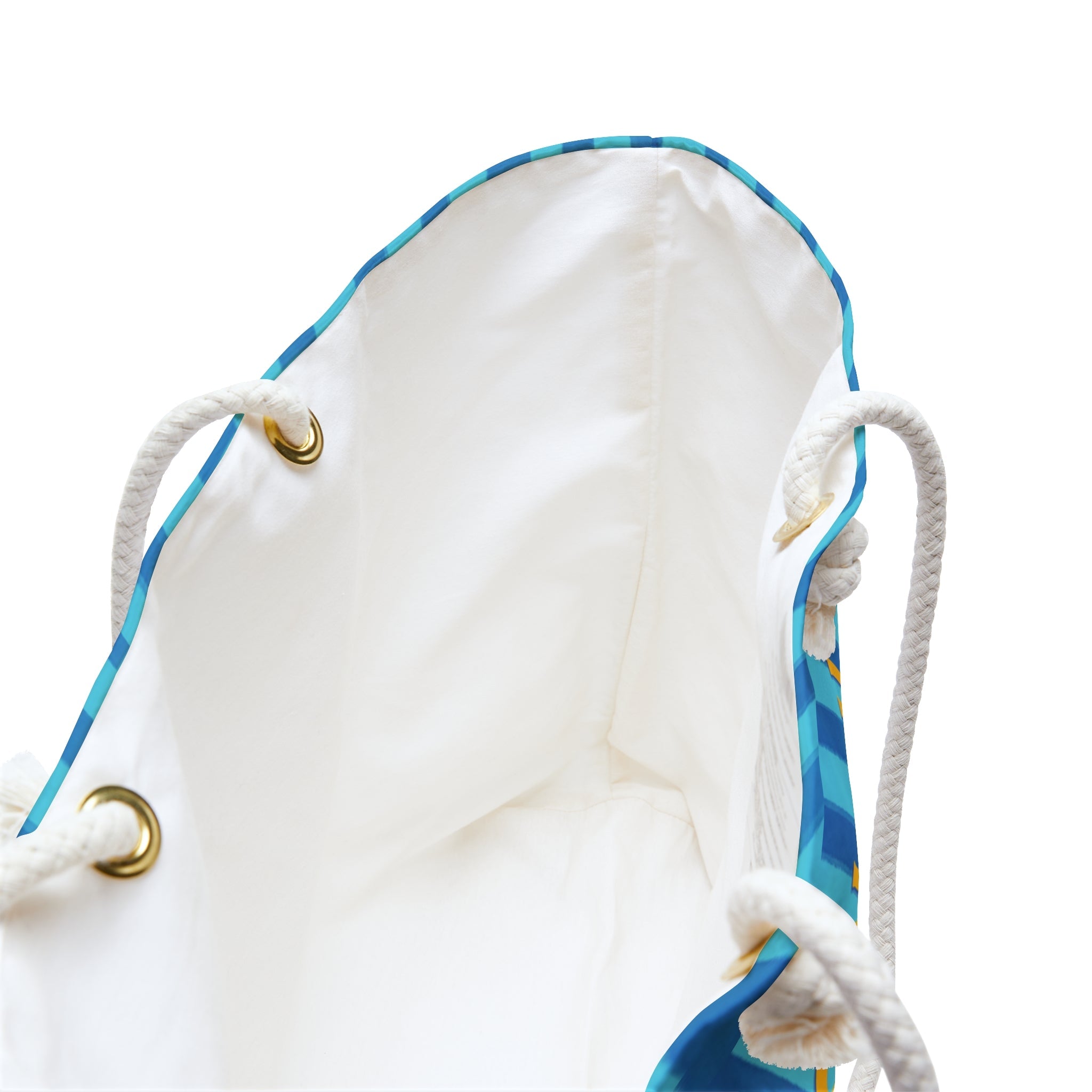 SOLEIL Oversized Aqua Blue Weekender Bag — Beach Tote