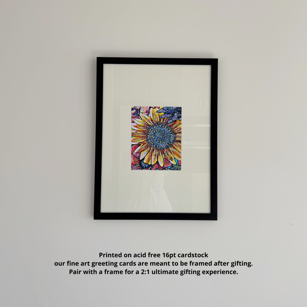 Sunflower Fine Art Greeting Card
