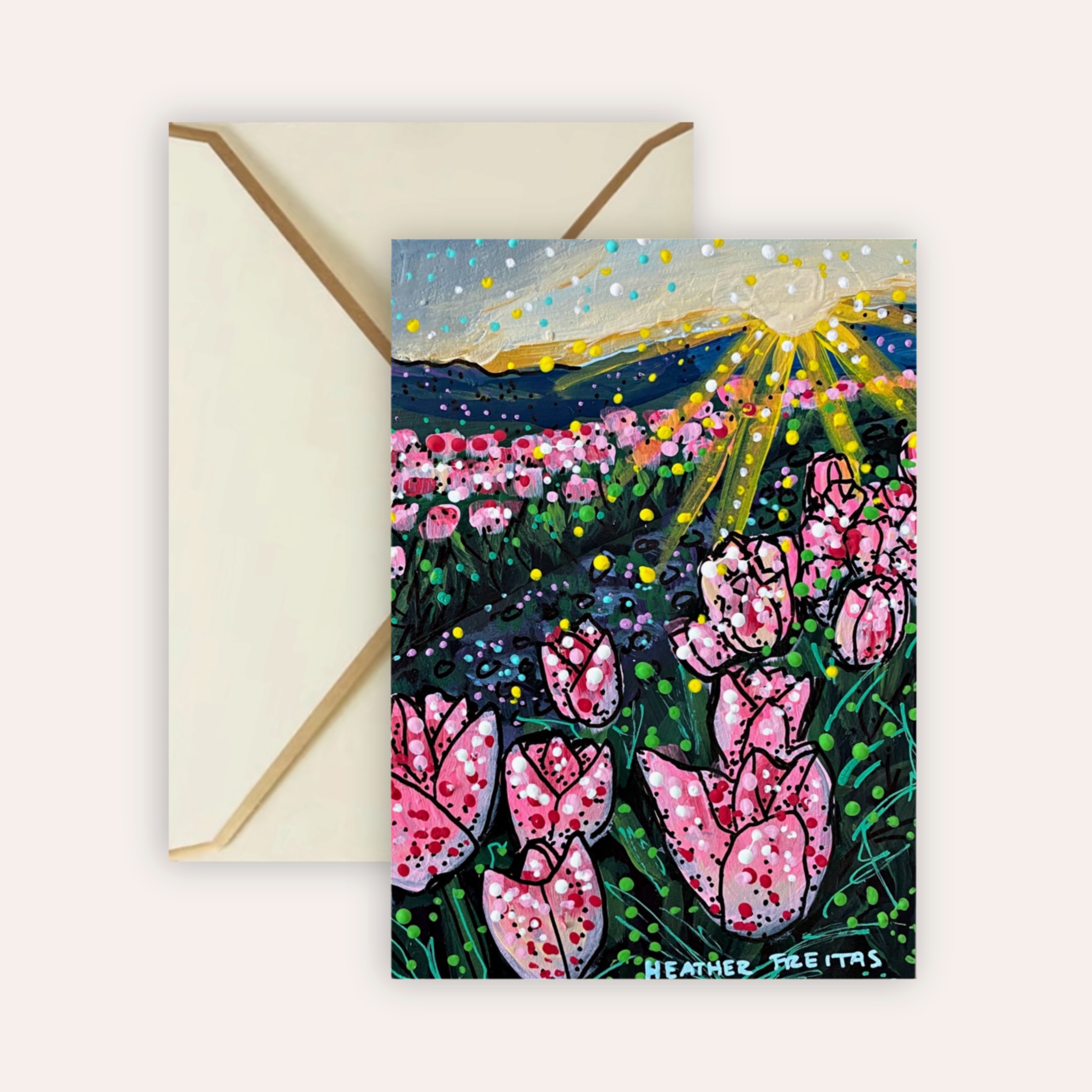 Tulips Fine Art Greeting Card
