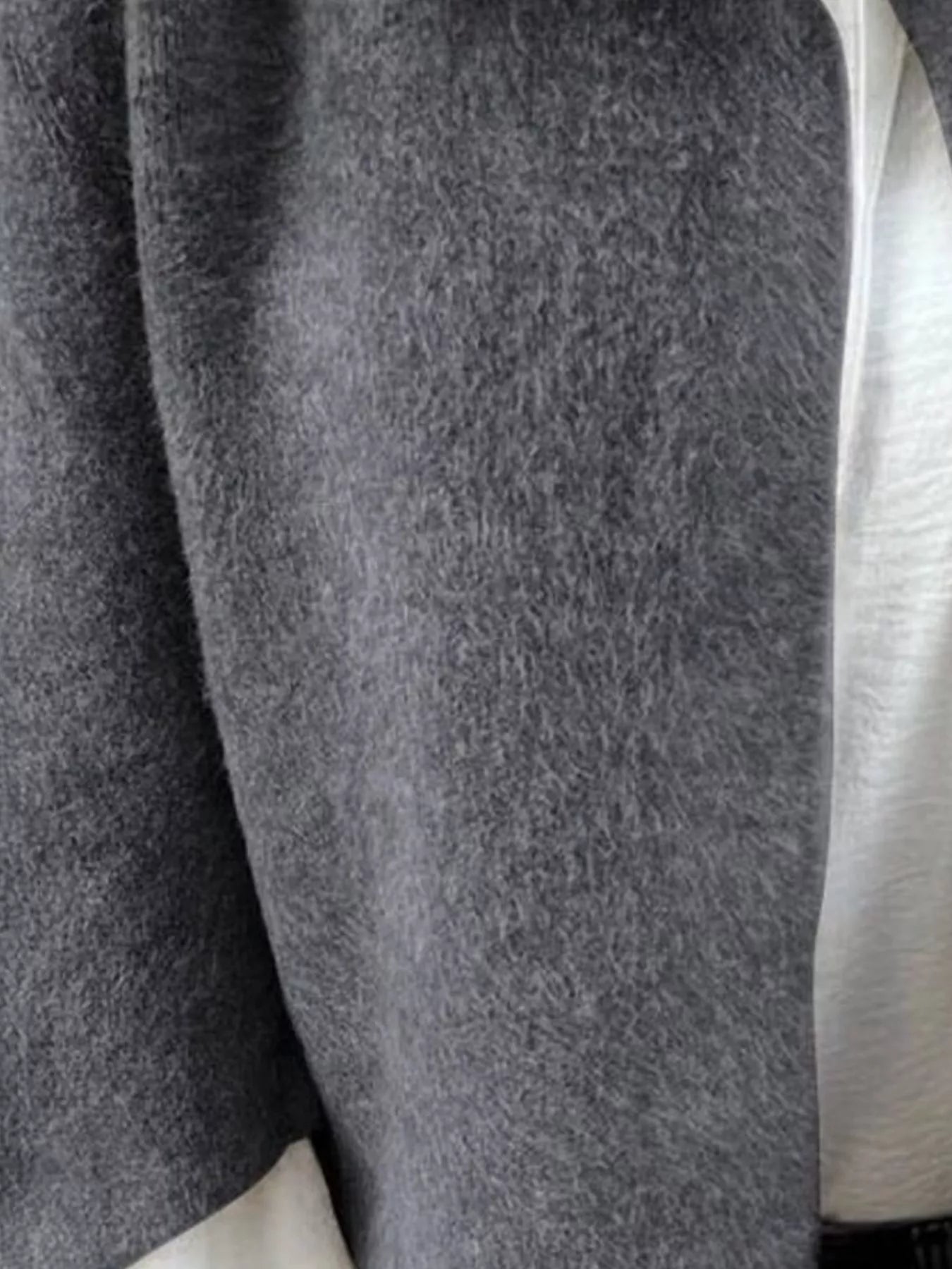 Full Size Solid Color Long Sleeve Outerwear Plus Size