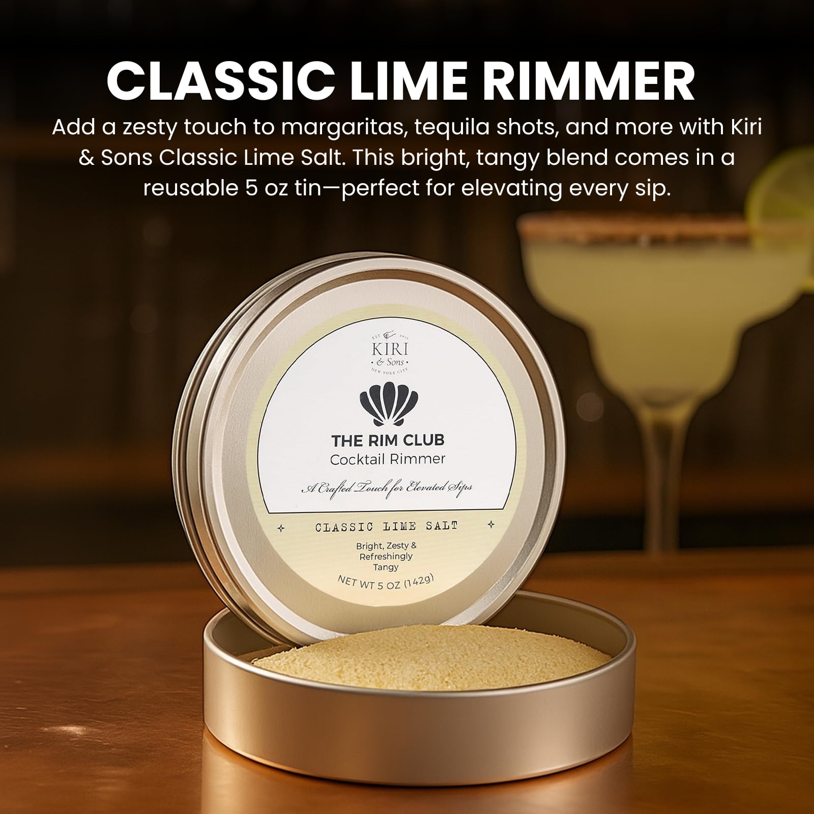Cocktail Rimmer Salt | Tequila Shots | Classic Lime | 5oz