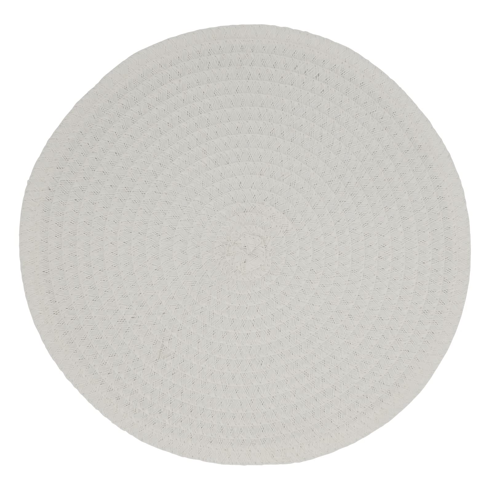 Fennco Styles Modern Everyday Textured Placemats 15 Inches Round, Set of 4 – Black Woven Table Mats for Home, Dining Room Décor, Banquets, Indoor & Outdoor and Special Events