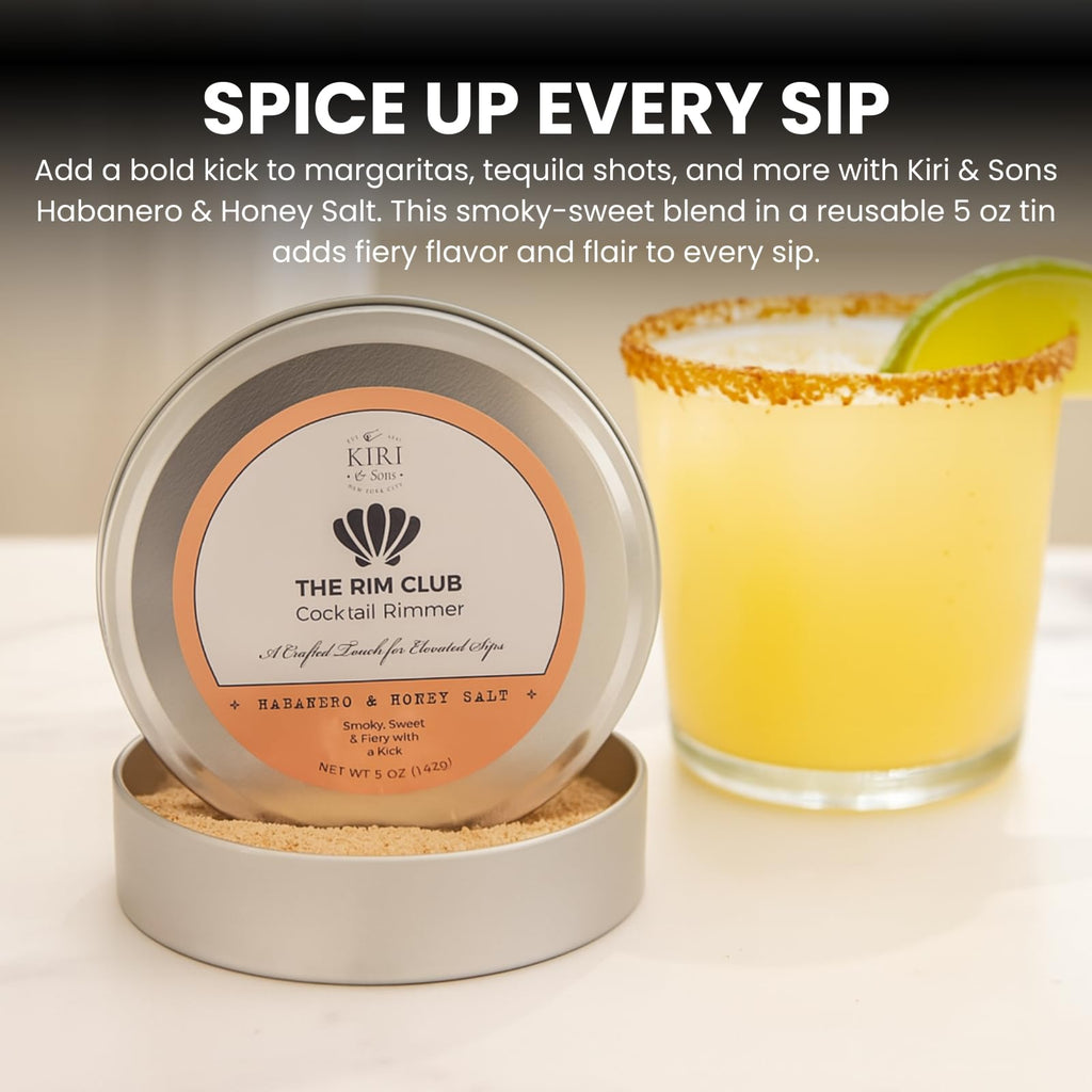 Cocktail Rimmer Salt Tequila Shots | Habanero & Hones | 5oz