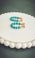 Beautiful Turquoise Hoops