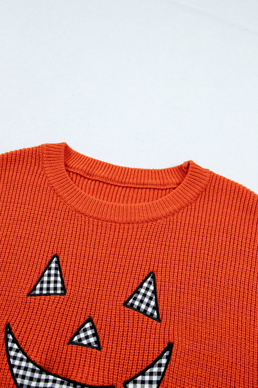 Halloween Drop Shoulder Long Sleeve Round Neck Sweater
