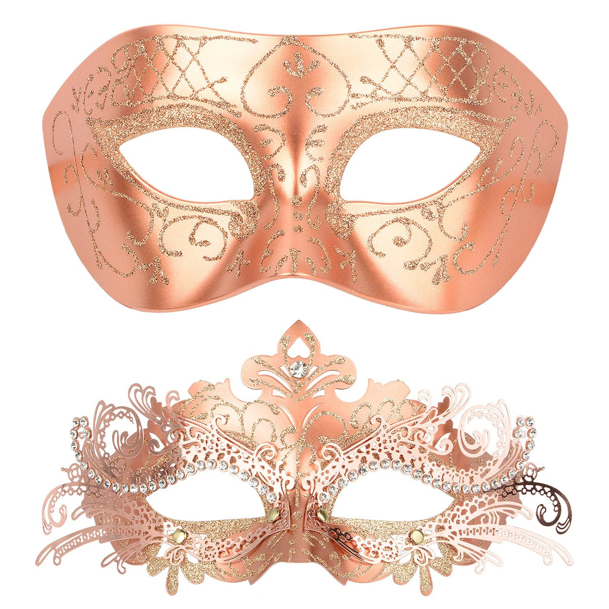 Masquerade Masks - Elegant Mardi Gras Party Masks - Premium Decorative Masks for Women and Men