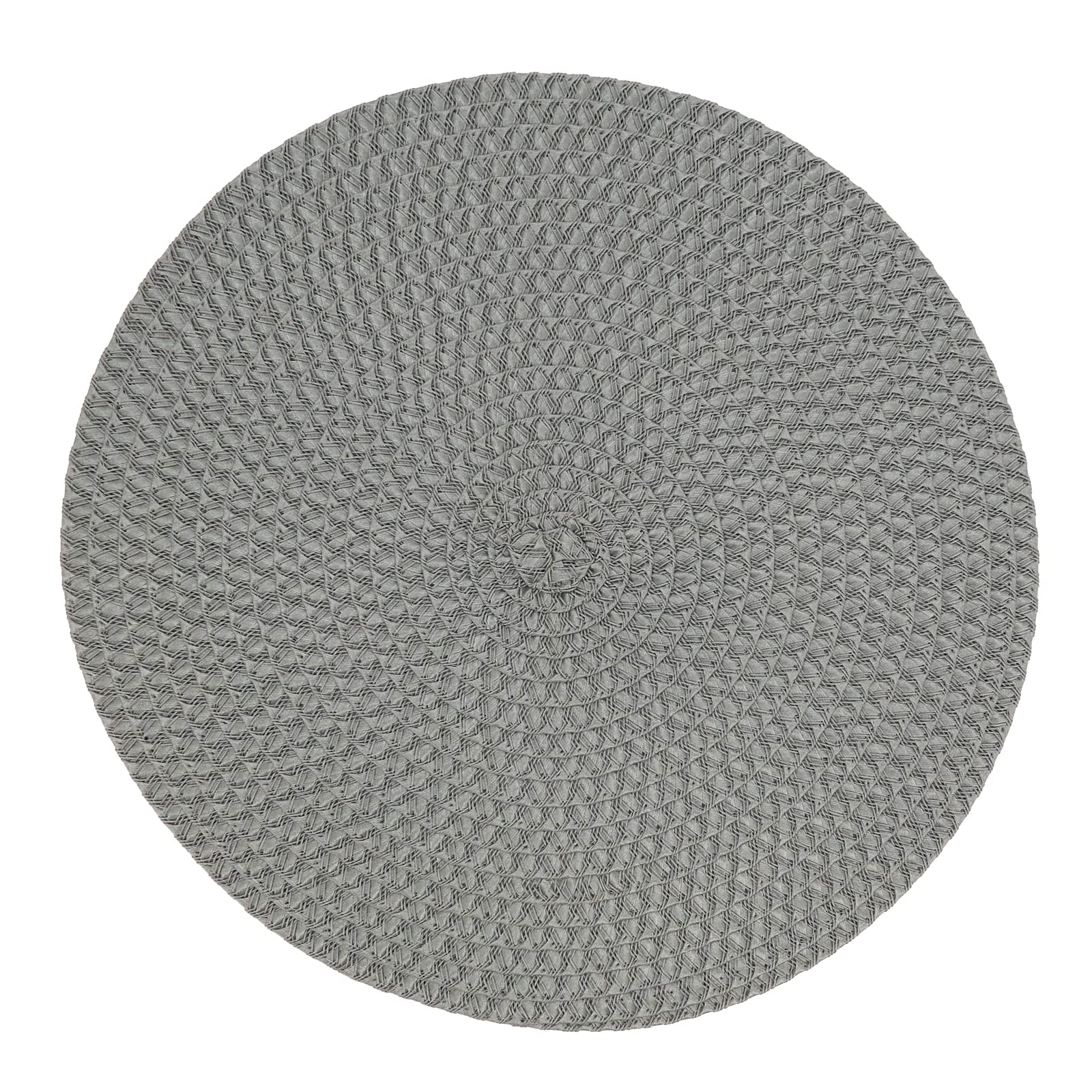 Fennco Styles Modern Everyday Textured Placemats 15 Inches Round, Set of 4 – Black Woven Table Mats for Home, Dining Room Décor, Banquets, Indoor & Outdoor and Special Events