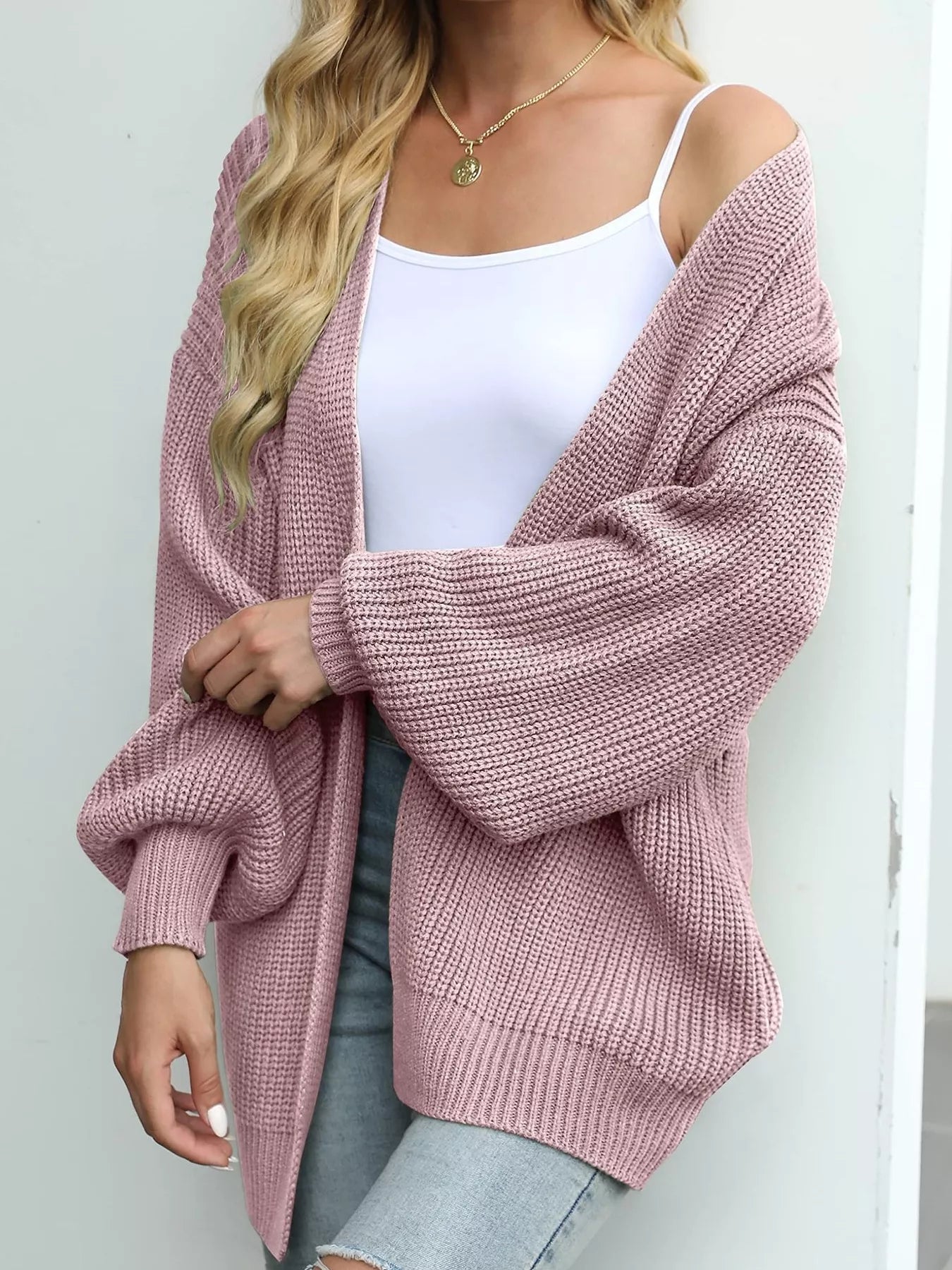 Chunky Knit Open Front Cardigan