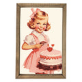 Vintage Cake Framed Art