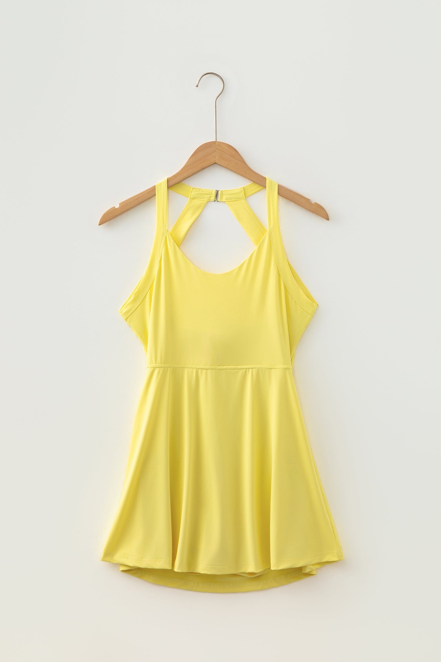 Solid Back Cutout Active Mini Dress