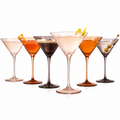 Venus Martini Cocktail Glassware, Set of 6