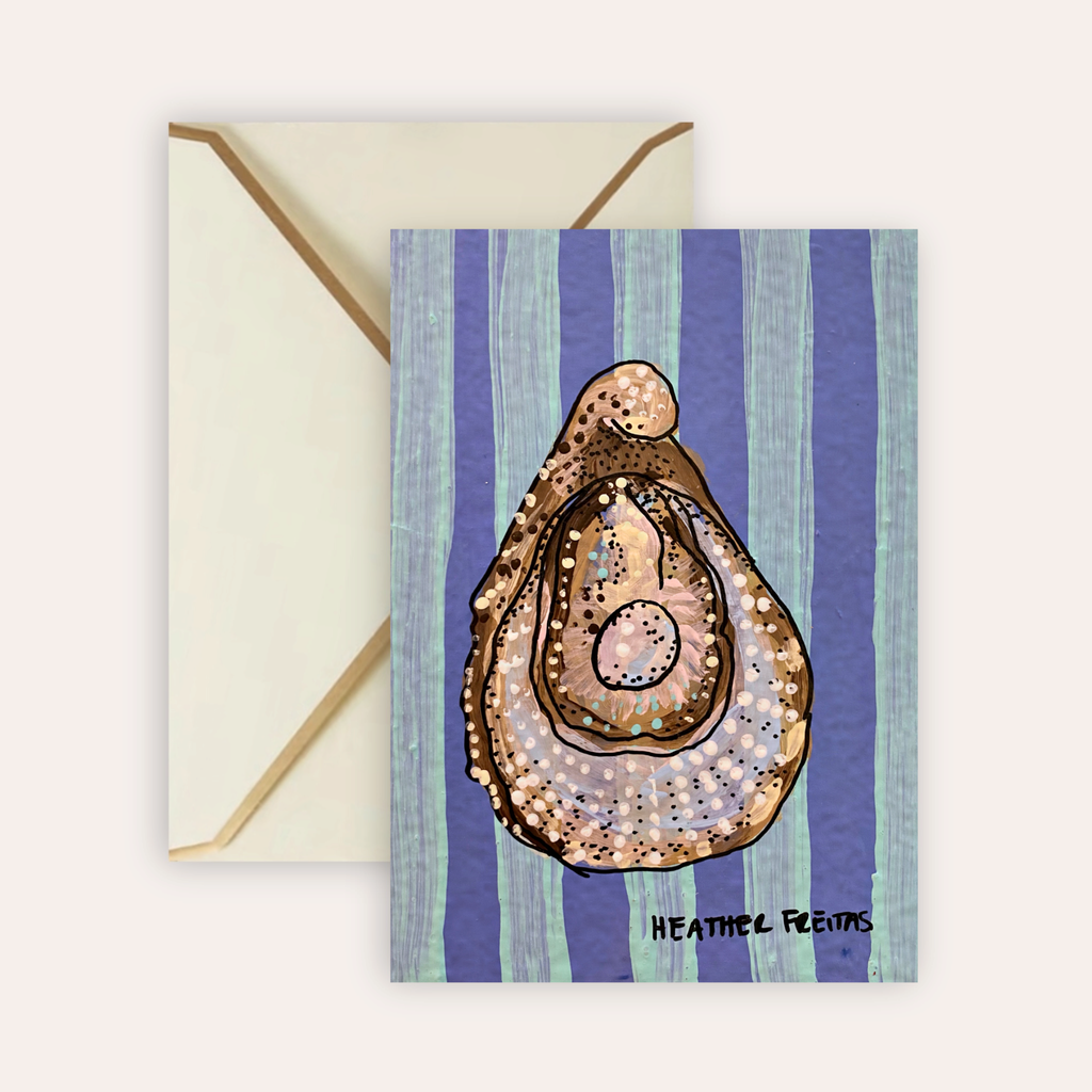 Oysters Fine Art Greeting Card