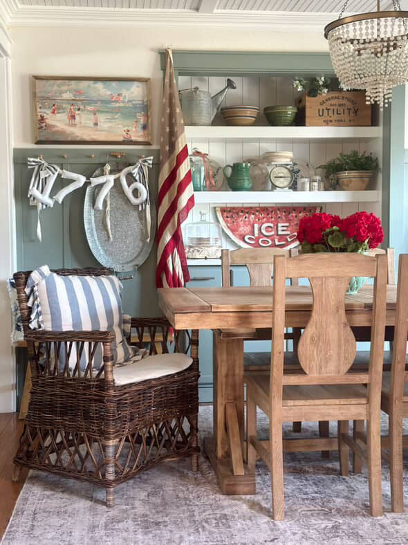 Americana Beach Framed Art