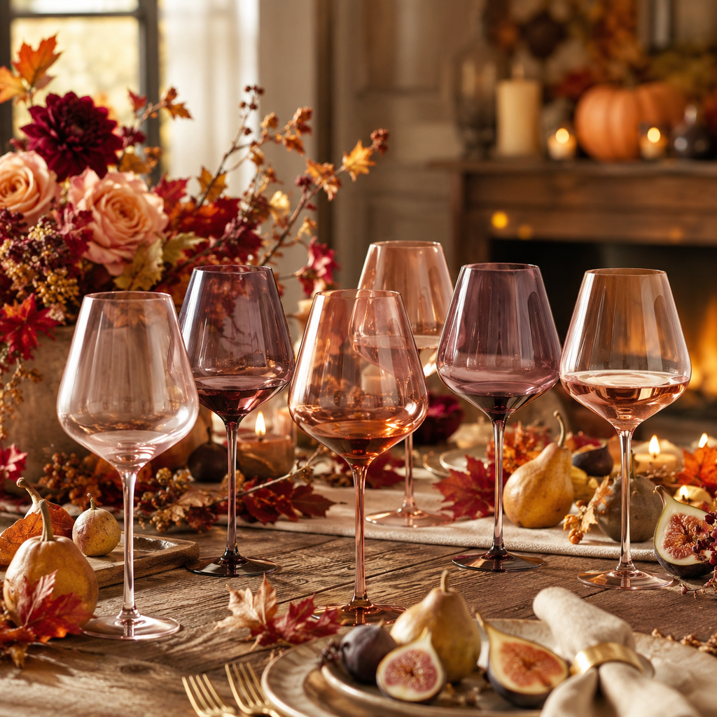 Venus Stemmed Wine Glassware, Set of 6