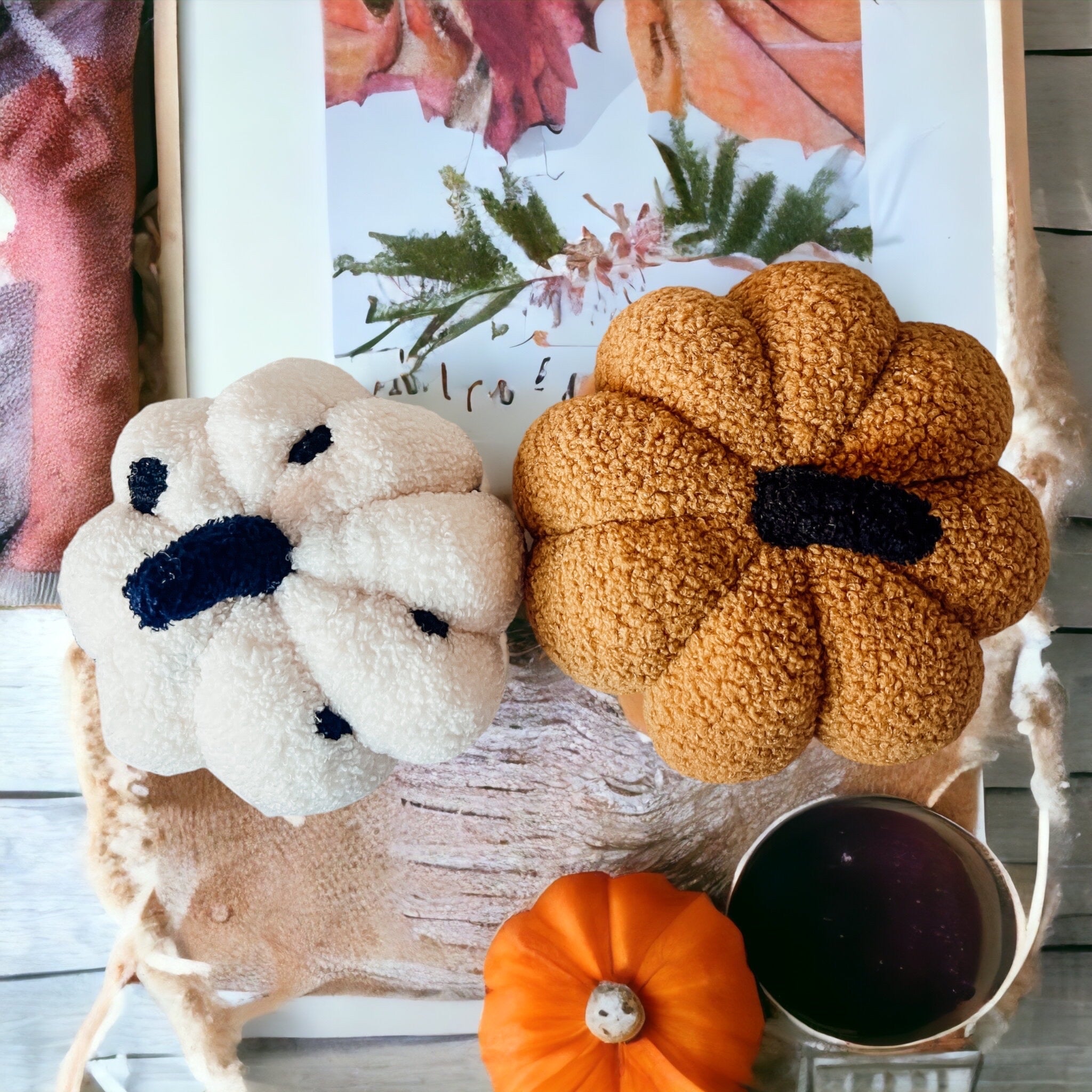 Plush Pumpkin Throw Pillow Decorative Fall Pillow Soft Cuddle Pumpkin Decor