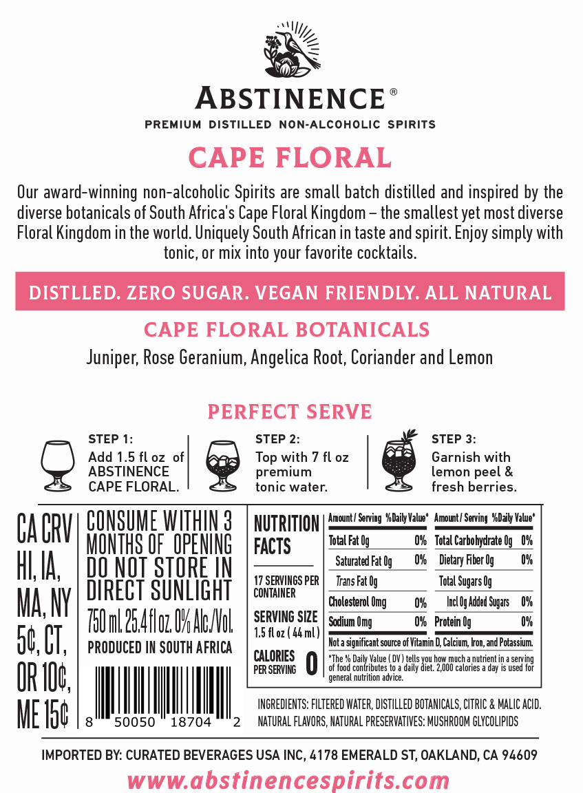 Abstinence Cape Floral