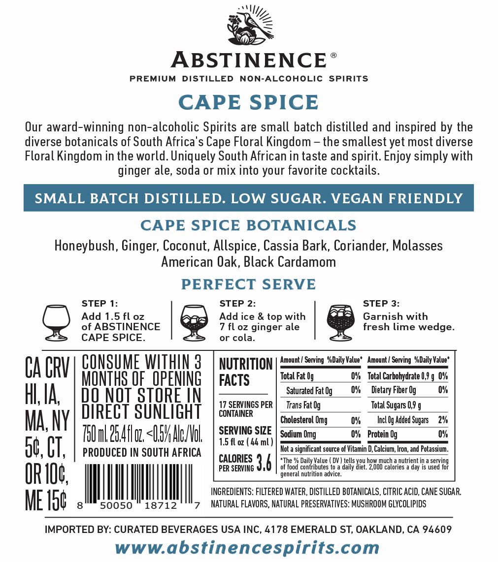 Abstinence Cape Spice