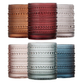 Tonal Hobnail Lowball Glassware, Spring, Set of 6