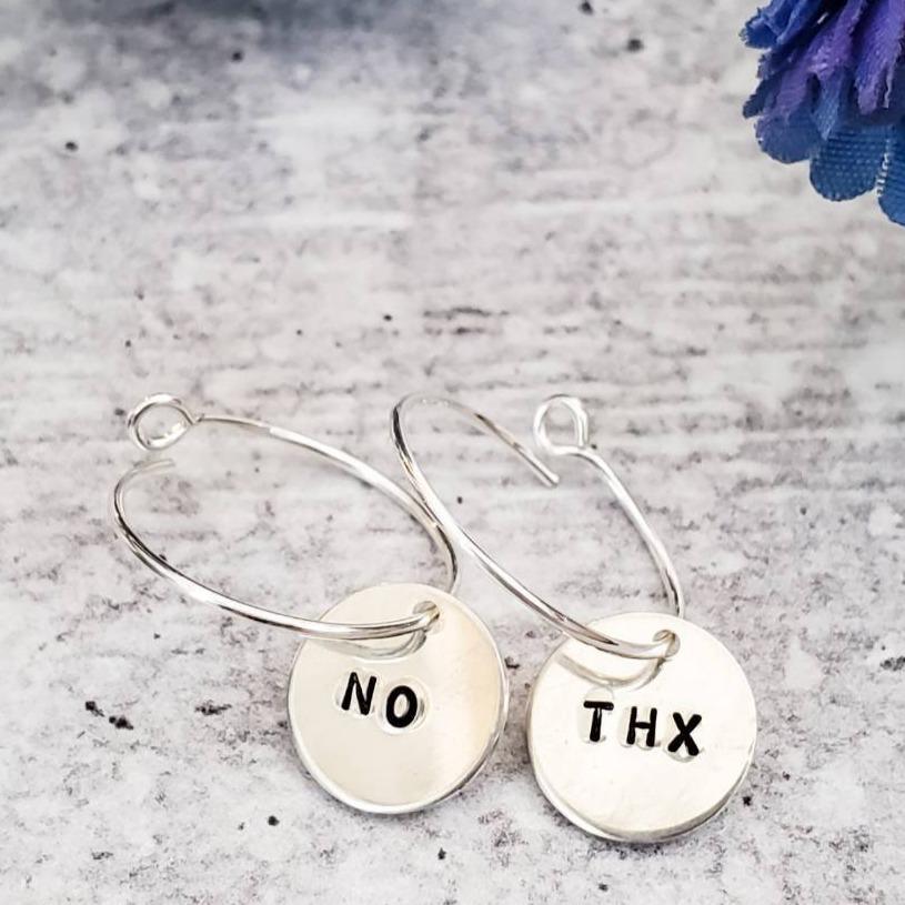 BAD BITCH Hoop Earrings