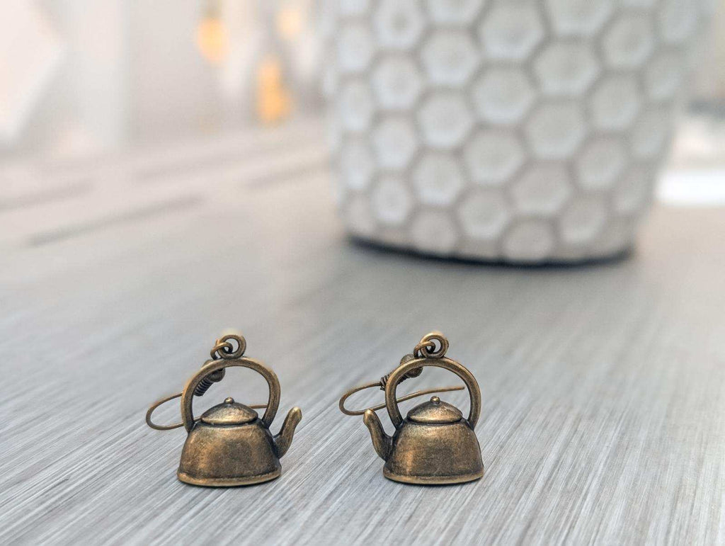 Adorable Tea Kettle Earrings