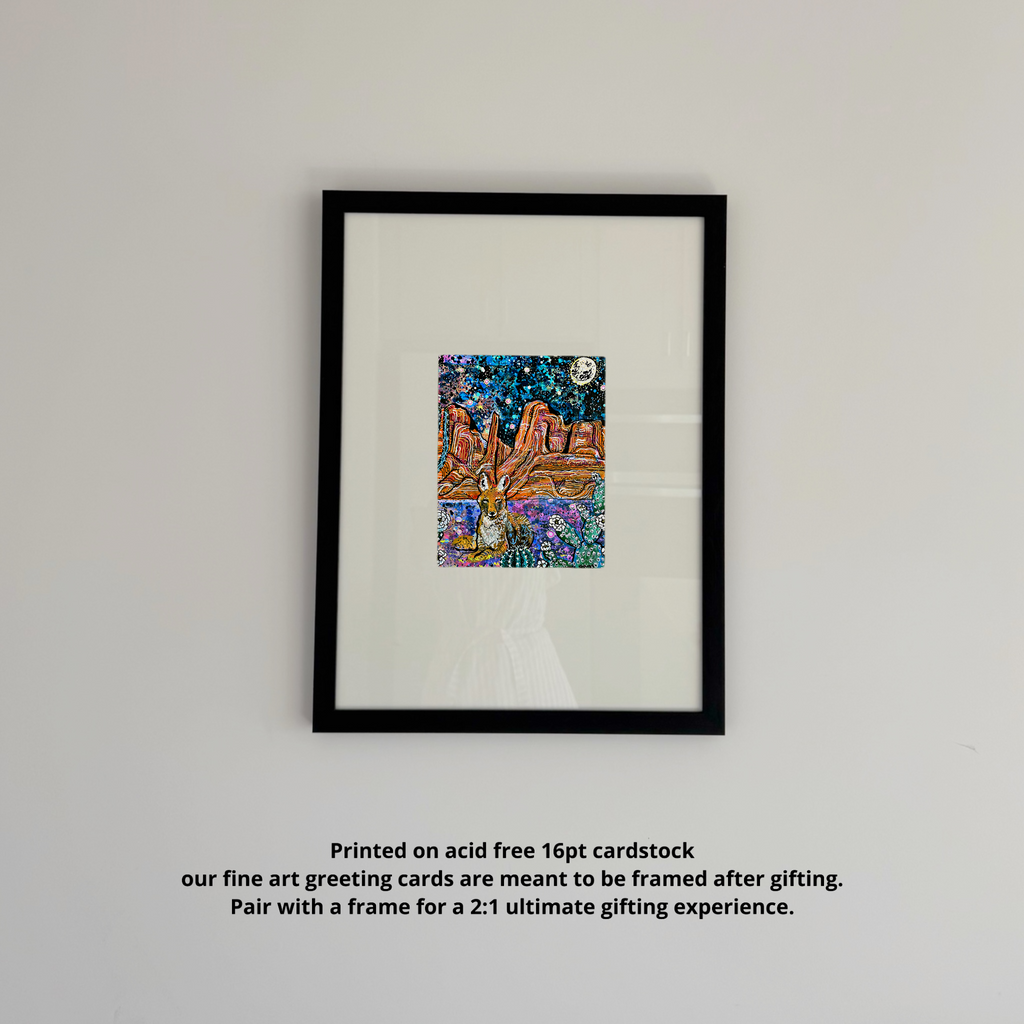 Coyote Song Fine Art Greeting Card