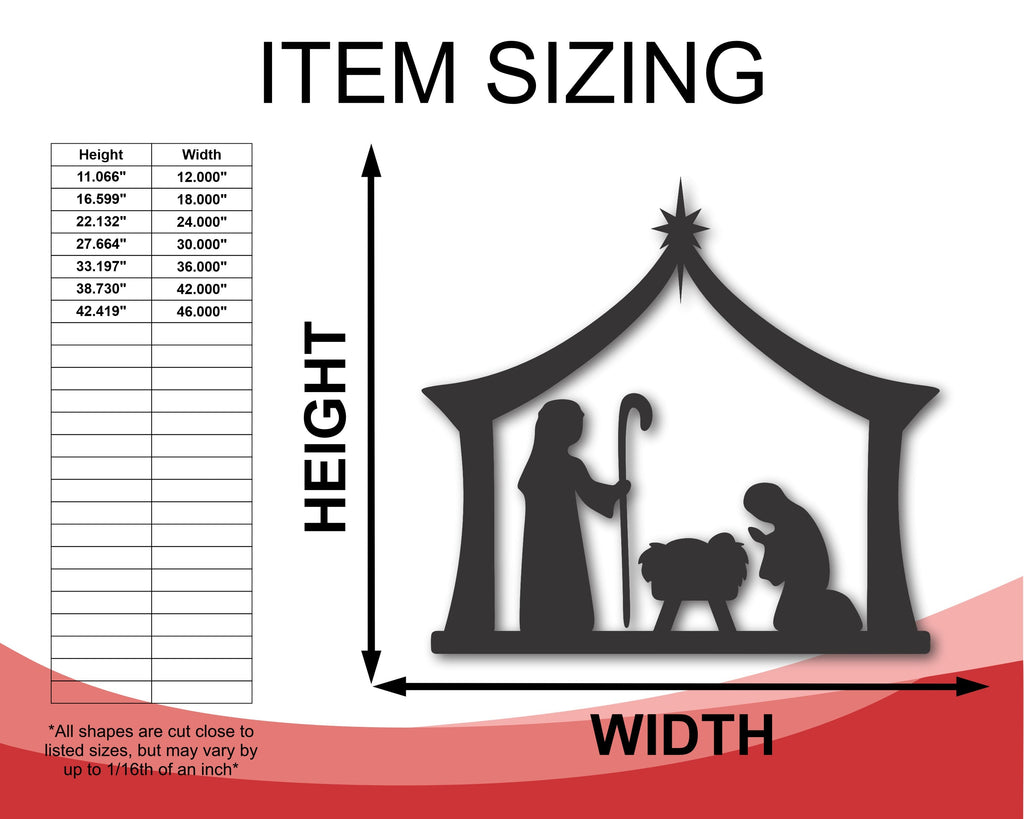 Metal Nativity Scene | Metal Christmas Nativity Scene